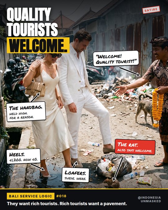 Quality tourists. Welcome.
